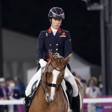 La triple championne olympique Charlotte Dujardin a écopé d'une suspension d'un an KEYSTONE/AP/David Goldman